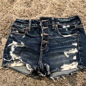 american eagle jean shorts size 8